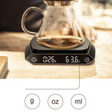 Household 2kg/0.1g Digital Drip Coffee Scale Kitchen Scales Weight LCD Electronic Balance With Timer USB-power