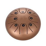 5.5 Inch Mini 8-Tone Steel Tongue Drum Standard C Key Percussion Instrument Hand Pan Drum with Drum Mallets Carry Bag