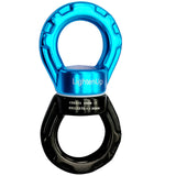Climbing Swivel Aluminum Alloy Triangular Rotational Device Spinner 30KN 360 Degree Rope Swivel Connector for Hammock
