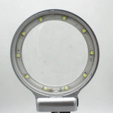 Desktop LED Magnifier Lamp Light Magnifying Glass Lens 4.5X Loupes Magnification Work Lamp Adjustable Handheld Rechargeable Red