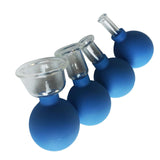 1 Set of 4pcs Vacuum Cupping Cups Back Body Massager Household Suction Vacuum Can (Brown)