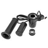 1 Set Electric Bike Handlebar Throttle Grip Ebike Rubber Twist Throttle Universal Speed Control Handle Thumb Throttle