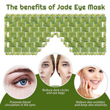 VIP LINK Jade Eye Mask Stone Eye Mask Hot &amp; Cold Using Jade Mask Green Jade Facial Eyes Sleeping Mask Relief Eye Cover Massager