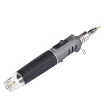 Gas Soldering Iron 3-In-1 Multifunctional Auto-ignition Adjustable Flame Butane Iron with Hot Air Gun Flamethrower