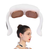 Portable Electric Neck Pulse Massager Folding Pain Relief Relaxation Neck Massage Machine Low‑frequency Pulse Technology