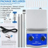Magnetic Stirrer Hot Plate Mixer SH-2 Lab Stirrers,Max 716 Fahrenheit/380 Celsius Max 2000RPM Heating Stir Plate US Plug
