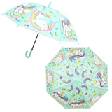 Kids Umbrella Unicorn Transparent Umbrellas Children Laser Umbrella Cute Cartoon Alpaca Girl Umbrellas Sakura Dropshipping