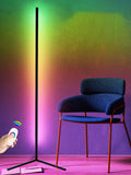 Led Living Room Lamp Nordic Multi Tone Light Floor Lamp Intelligent Remote Control RGB Corner Lamp Suitable for Bedroom