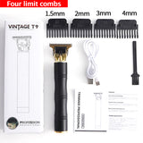 Professional Hair Clippers Barber Haircut Sculpture Cutter Rechargeable Razor Trimmer Adjustable Cordless Edge Shaver for Men