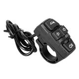 3In1 Ebike Headlight Turn Light Horn Switch Scooter Handlebar Lamp Horn Turning Light Motorcycle Horn Turn Signal Light Switch