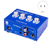 Alctron 4-Channel Portable Stereo Headphone Amplifier Mini Earphone Splitter Amp TRS/RCA Headphones Jack ( US Plug)