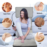 Electric Heating Full Body Massage Mat For Neck Waist Back Pain Relief Office Chair Cervical Kneading Vibrator Massager Pad Seat