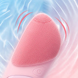 Electric Face Cleaner Brush Skincare Pores Clean Lifting Anti Aging 2 in 1 Vibration Hot Compress for Eyes Face Massagers Device