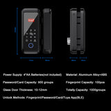Tuya Smart Fingerprint Lock Door Lock Electronic Smart Door Lock Tuya Multiple Unlocking Fingerprint Lock for Hotels Bedroom