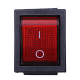 5 x Red Illuminated Light On/Off DPST Boat Rocker Switch 16A/250V 20A/125V AC