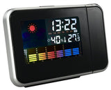 LED Digital Projection Alarm Clock Thermometer Desk Time Date Display Projector Calendar USB Charger Table Led Weather Clock
