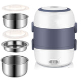 220V Portable Electric Rice Cooker Mini Electric Heating Box Electric Lunch Heating Cooker Box EU/AU/UK/US Plug