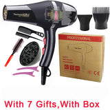 Real 2100W Professional Hair Dryer High Power Styling Tools Blow Dryer Hot and Cold EU Plug Hairdryer 220-240V Machine