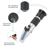 Handheld Refractometer Sugar Concentration Meter Densitometer 0‑50% Sugar Tester Meter Brix Tester Portable Refractometer