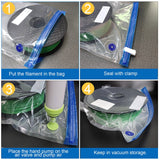 3D Printer Filament Vacuum Compression Reusable Storage Bags with Manual Air Pump for filament Storage 11Pcs
