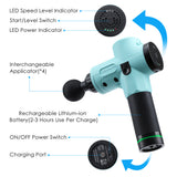 Massage Gun Percussion Deep Tissue Muscle Exercise Bosster Relief Pain Full Body Massage Slimming Shaping Device With 4 Heads