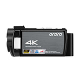 Ordro AE8 Video Camera 4K Digital Camcorder with WiFi Night Vision for YouTube Vlogging Blogger Videos Shooting Filming