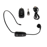 1 Set Wireless Headset Headworn  Microphone Mic Black for Speech Outdoor