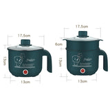 Electric Cooking Machine Household For 1-2 People Hot Pot Single/Double Layer Mini Electric Rice Cooker Non-stick Frying Pan