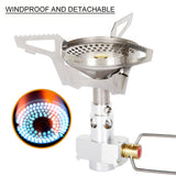 APG Outdoor Anti-scald Portable Gas Stoves Mini Camping Foldable Cooking Stove Travel Picnic Survival BBQ Gas Furnace Combustor