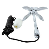 Kayak Anchor Set 1.5kg Carbon Steel Folding Tool For Boat, Sailboats, Kayaks, Rubber Boats, Motor Boats, Canoes, Yachts