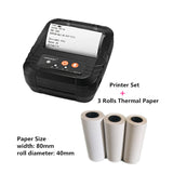 80mm Paper Wireless Portable Receipt Thermal Printers Bluetooth-Compatible Android and iOS free SDK No Need Ink or Toner Recibos