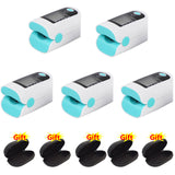 5pcs Fingertip Pulse Oximiter Medical De Pulso Blood Oxigen Meter Oximetro De Dedo Saturation Heart Rate Oxygen Monitor Health C