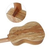 Spalted Maple 21 Inch Ukulele Soprano 4 String Music Instrument Ukelele for Professional &amp; Beginner with Free Bag