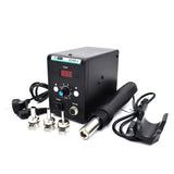 New 2in1 858D Digital Display Rework Solder Station 110V / 220V 760W ESD Soldering Iron Hot Air Gun for Welding Repair Tools Kit