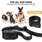 New Anti bark dog collar Electric shock Vibration sound with LED No barking for small large dogs training collar dog accessories