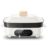 Electric Hot Pot One-piece  Multifunctional Cooking Pot Electric Barbecue Meat Pot Net Red Pot One Household Cooking and Frying