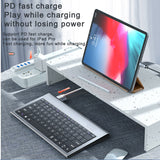 TC-JP10 Type-C Aluminum Alloy Keyboard Dock Docking Station, Splitter, Hub, Multi USB 3.0, HDMI Adapter, 10 in 1