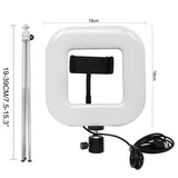 Dimmable Photographic Lighting Square LED Light With Phone Stand Photo Studio Table Lights For Live Streaming Free Shipping