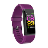 Waterproof Pedometer Smart Blood Pressure Monitor Heart Rate Fitness Tracker Pedometer Running Step Counter Wrist Watch 115Plus
