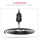MY2 Mini Lapel Lavalier Microphone Professtional 3.5mm Jack Wired Clip-on Audio Mic for iPhone SmartPhone Android PC Laptop