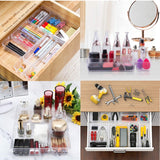 16/25Pcs/set  Desk Drawer Organizer Trays Bathroom Drawer Tray Dividers Vanity Storage Bins For Makeup Dresser Kitchen Office
