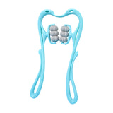 Cervical Spine Massager Swan Shape Six-wheel Clamping Neck Massager Roller Pressing Manual Kneading Household Health Care Tools