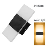 LED Wall Light-up Down Cube Indoor Outdoor Sconce Lighting Lamp Fixture Decor HR
