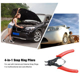 4-in-1 Snap Ring Pliers Plier Set DIY Circlip Combination Retaining Clip Jewelry Circlip Pliers Internal External Ring Remover