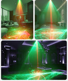 Aurora Pattern Laser Disco Light LED Dream Laser Lights Red Green Laser With RGB Led Strobe Lamp Wedding Birthday Party Light