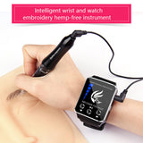 Portable Watch Permanent Makeup Machine Eye Brow Lip Rotary Pen Tattoo Machine MTS PMU System With 10pcs Tattoo Needles