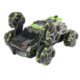 4 WD RC Stunt Car Spray Fog Lighting Music Gesture Induction Remote Control Drift Climbing Off-road Vehicle Kids Gifts For Boys