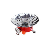 1pcs Windproof Stove Lotus Long Tube Camping Energy-saving Safe Hot Pot Boiler Outdoor Picnic Supplies