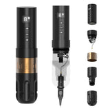 2020 New Revolution Wireless Battery Pen Tattoo Machine Swiss Motor Professional Tattoo Pen Power Supply Equipment