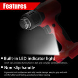 Cordless Hot Air Machine Lithium Rechargeable Heating Equipment Temperatures Power Tool with 4Nozzles 18V Lithium Battery